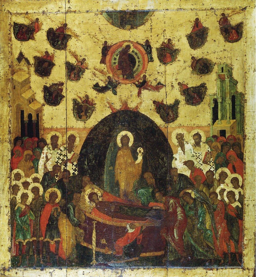 Успение Богоматери. Икона, Москва, 1479. Общественное достояние.